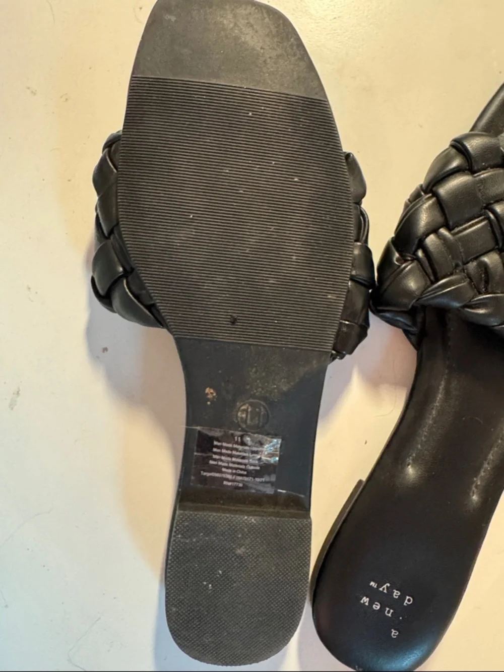 a new day Black Braided Slide Sandals - Picture 2 of 2